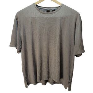 GEOFFREY BEENE TAN SHORT SLEEVE PULLOVER CASUAL T-SHIRT MENS 2XL